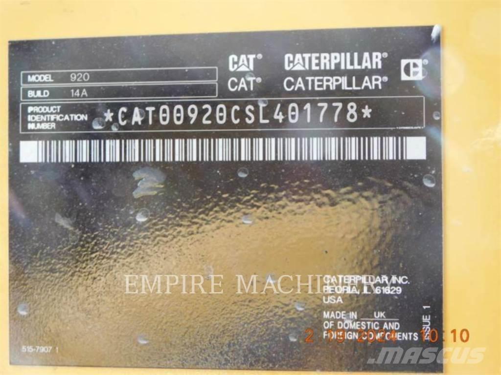 CAT 920-14 FC Iekrāvēji uz riteņiem