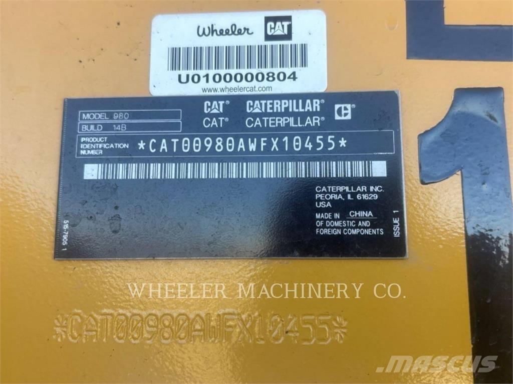 CAT 980 Iekrāvēji uz riteņiem