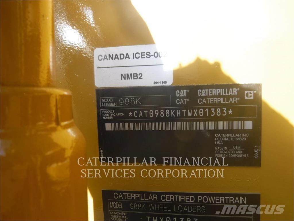CAT 988K Iekrāvēji uz riteņiem