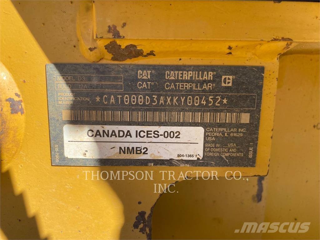 CAT D3LGP Kāpurķēžu buldozeri