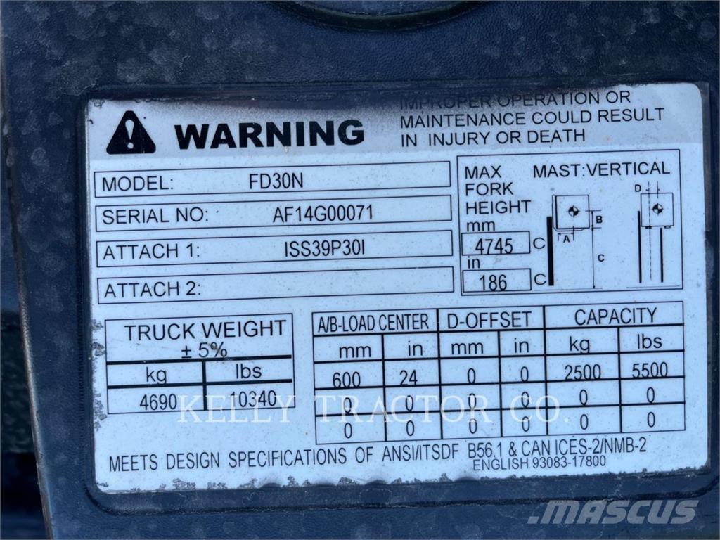 CAT FD30N Autokrāvēji - citi