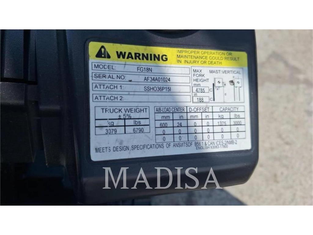 CAT FG18N Autokrāvēji - citi