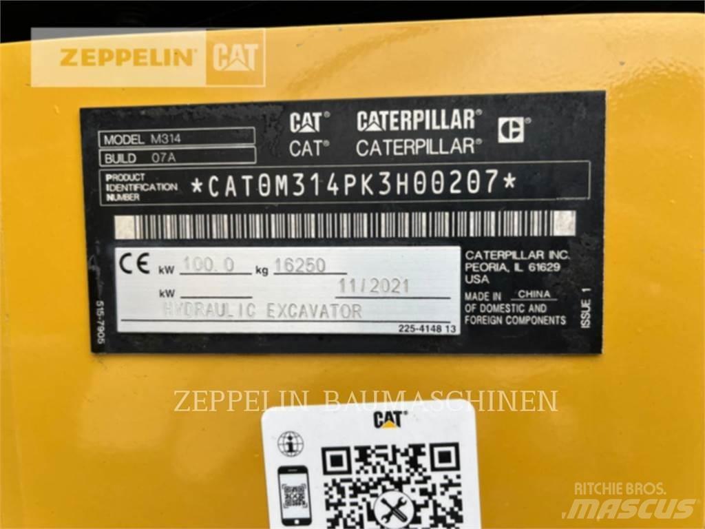 CAT M314-07A Ekskavatori uz riteņiem