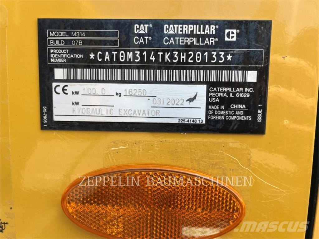CAT M314-07A Ekskavatori uz riteņiem
