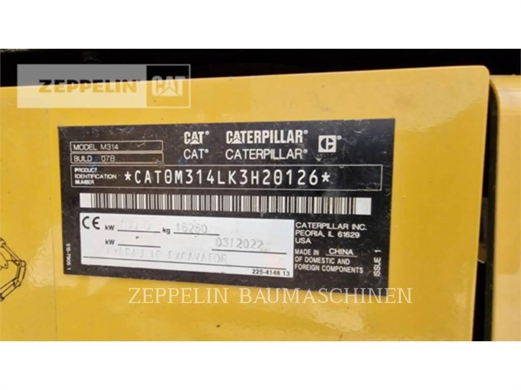 CAT M314-07A Ekskavatori uz riteņiem