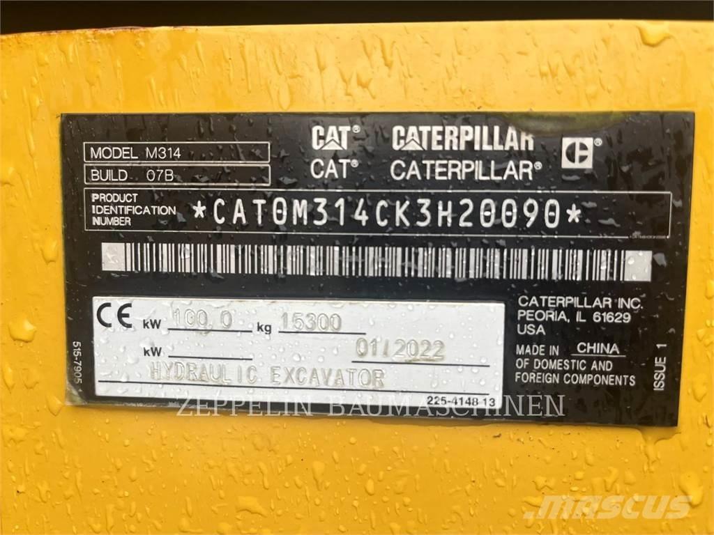 CAT M314-07A Ekskavatori uz riteņiem