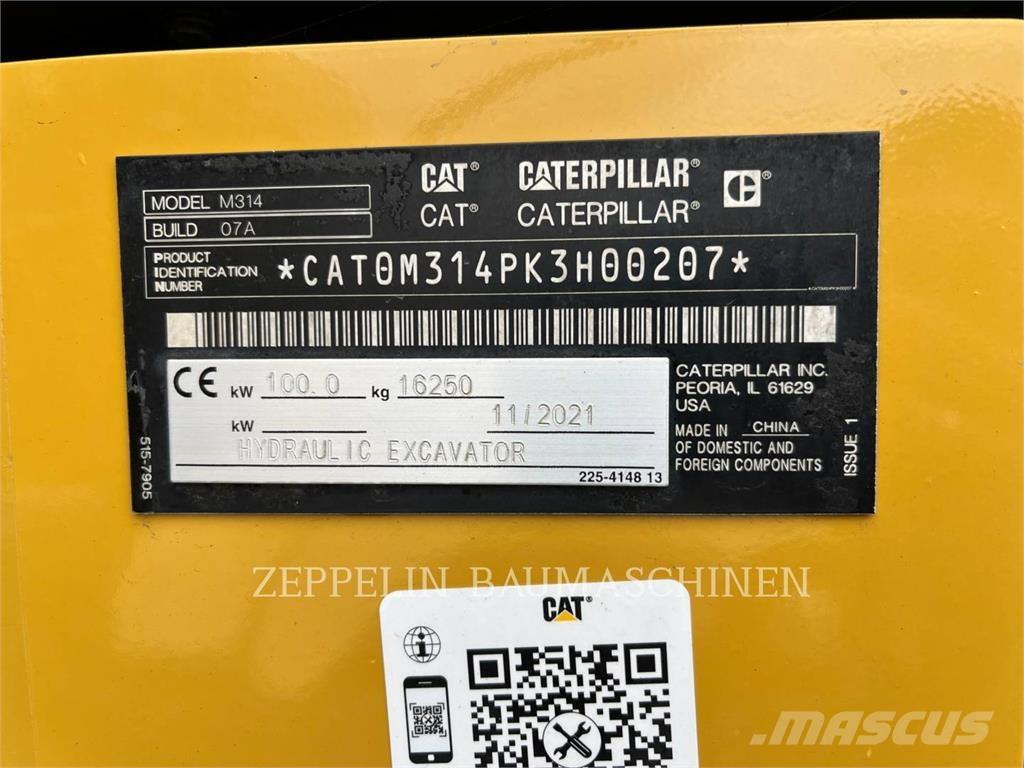 CAT M314-07A Ekskavatori uz riteņiem