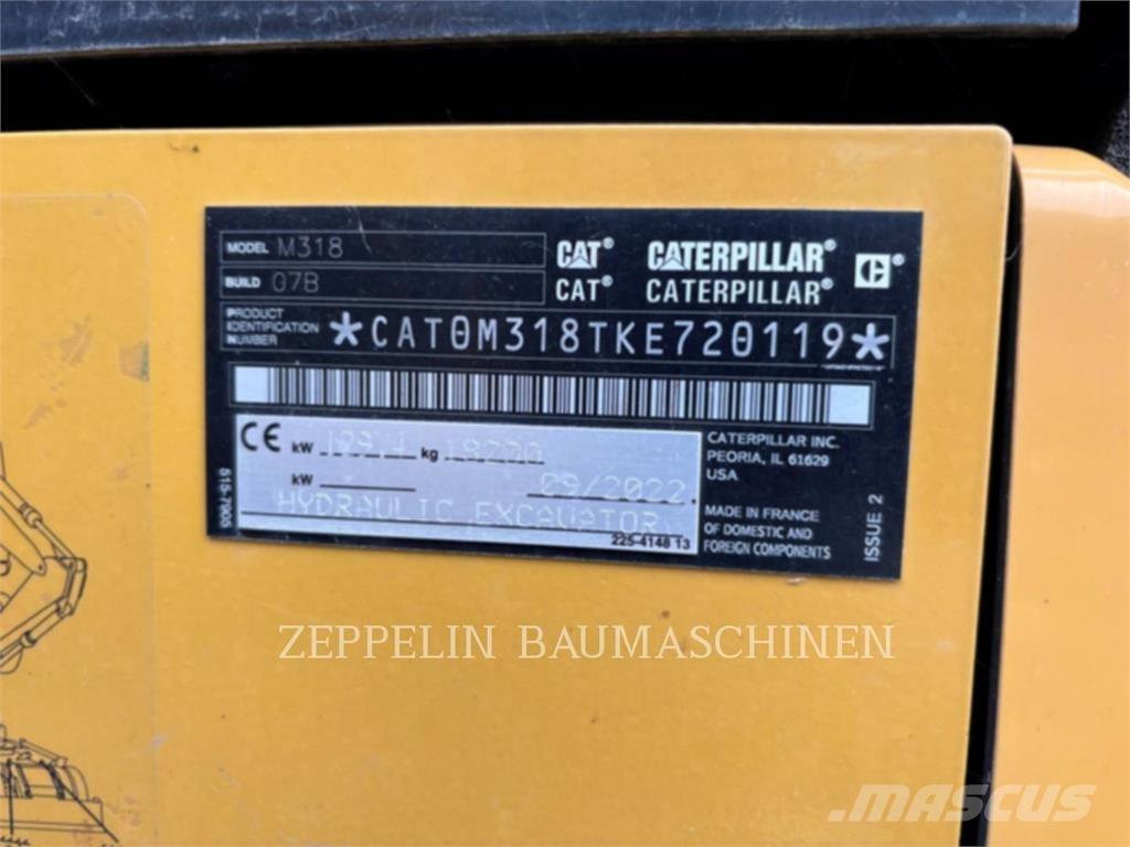 CAT M318-07A Ekskavatori uz riteņiem