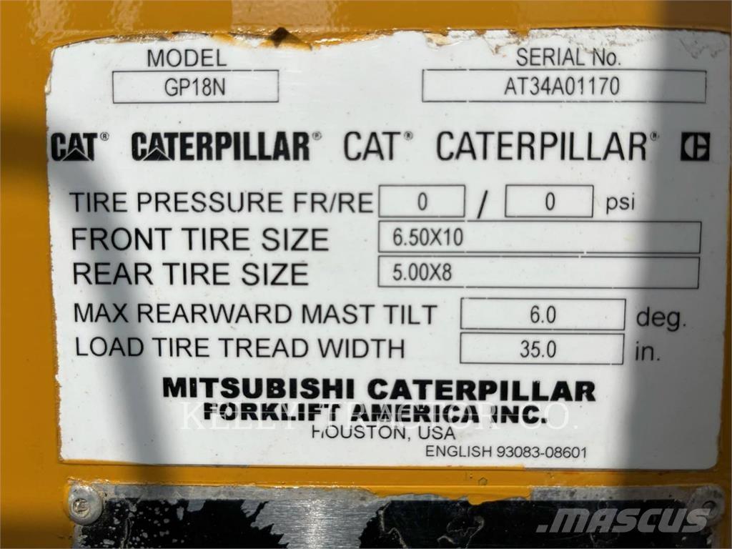 CAT MCFGP18N5 LPG tehnika