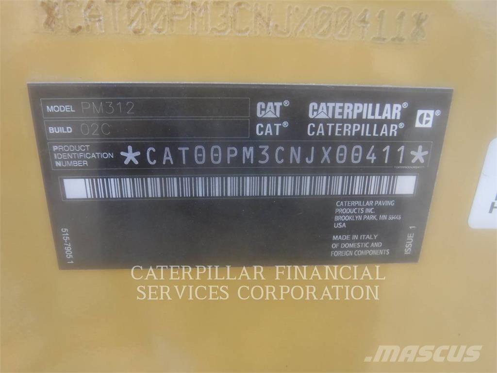 CAT PM312-02 Asfalta dzesēšanas iekārtas