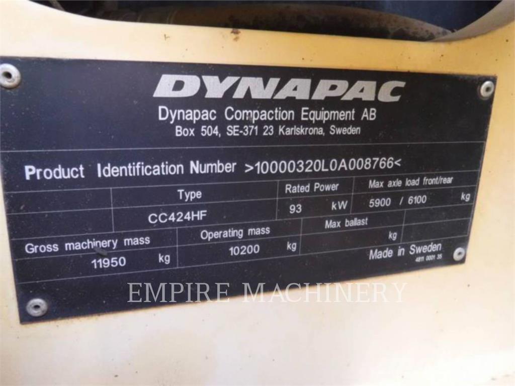 Dynapac CC424HF Divvalču grunts veltņi