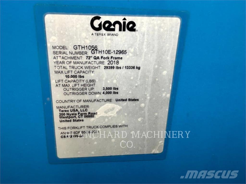 Genie GTH-1056 Teleskopiskie manipulatori