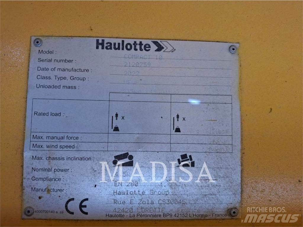 Haulotte COMPACT 10 Šķerveida pacēlāji