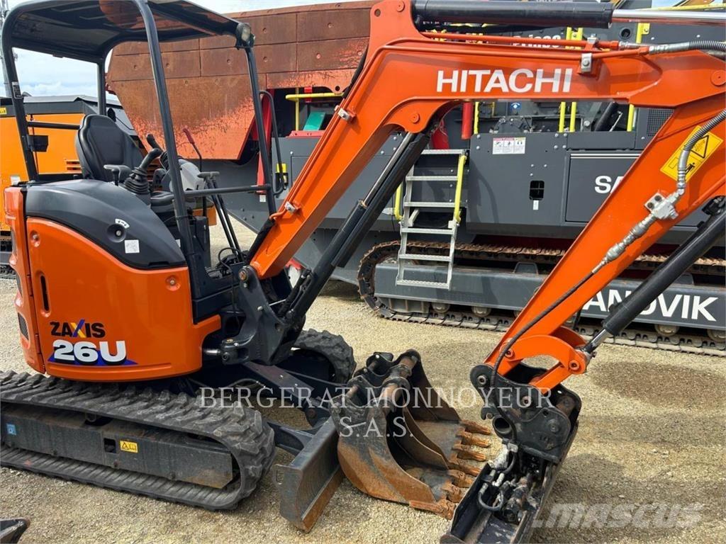 Hitachi ZX26U-6 Kāpurķēžu ekskavatori