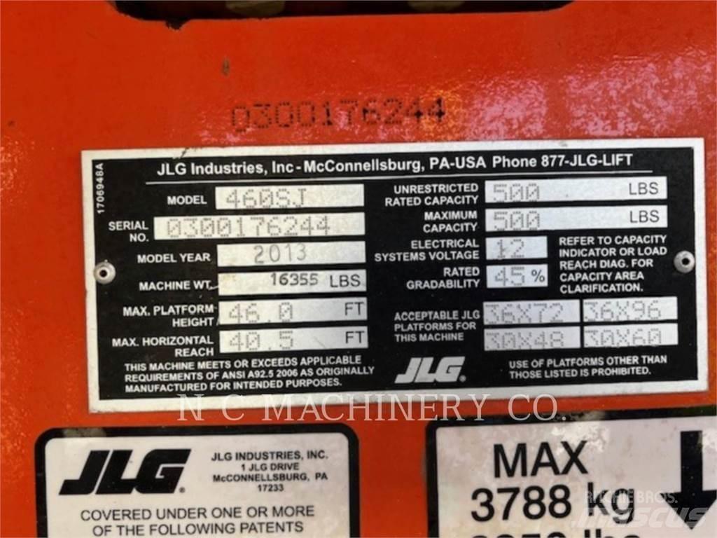 JLG 460SJ Kāpurķēžu ekskavatori