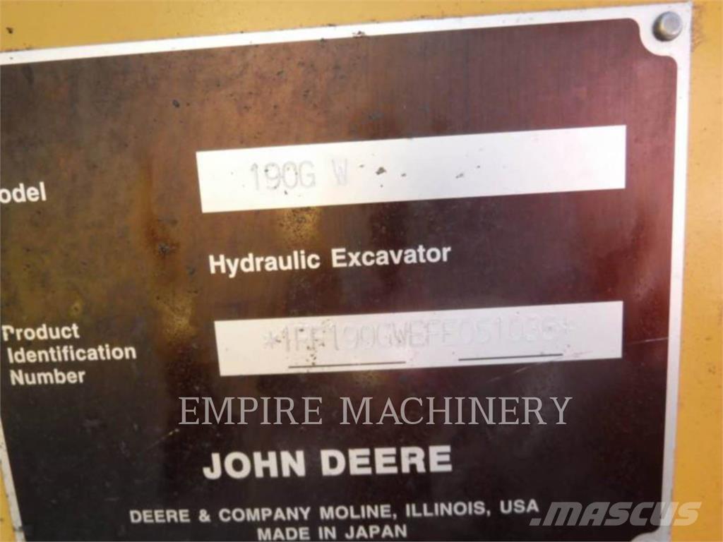 John Deere 190G Kāpurķēžu ekskavatori