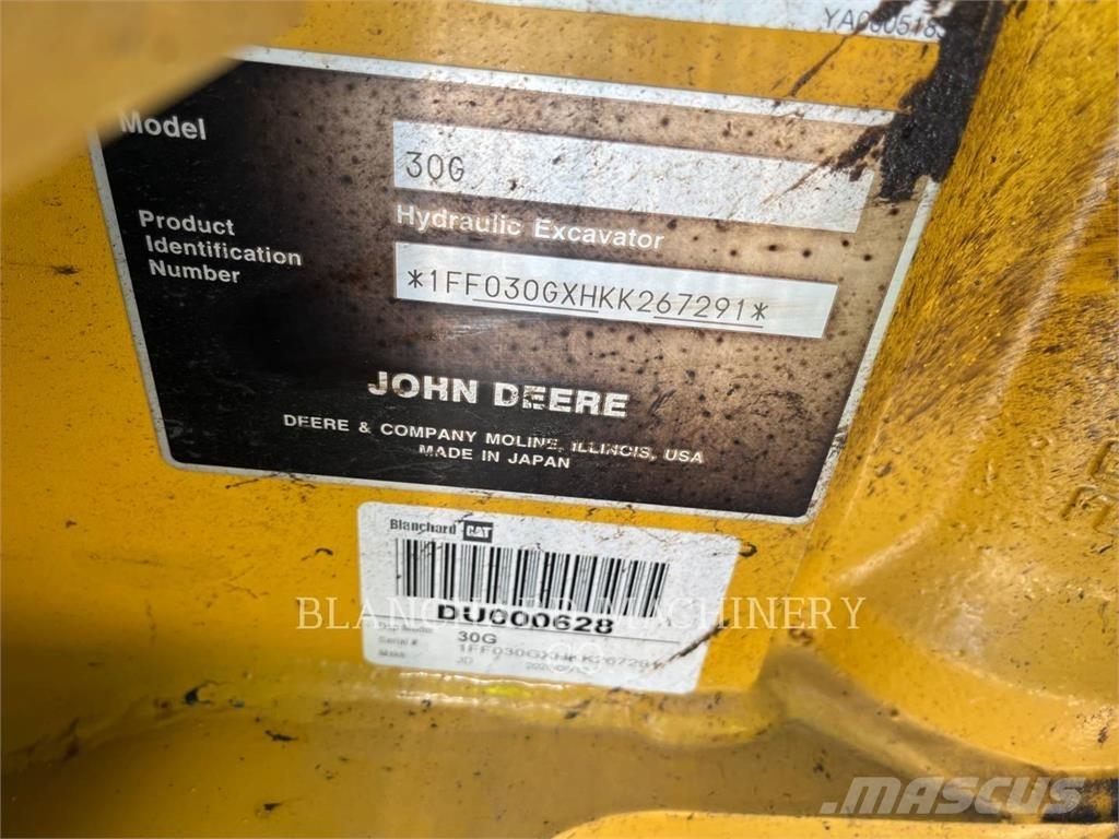 John Deere 30G Kāpurķēžu ekskavatori