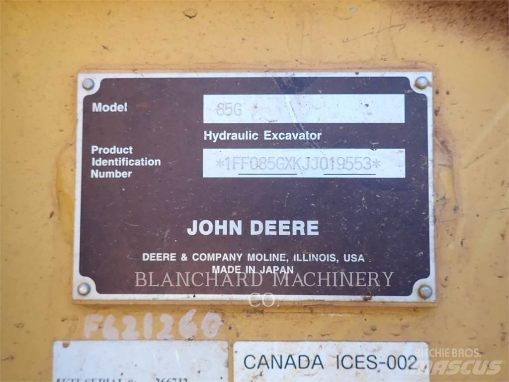 John Deere 85G Kāpurķēžu ekskavatori