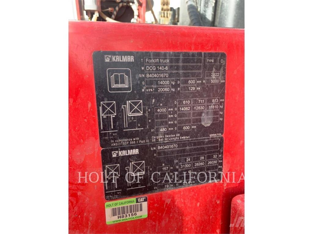 Kalmar DCG140-6 Tehnika ar dīzeļa dzinēju