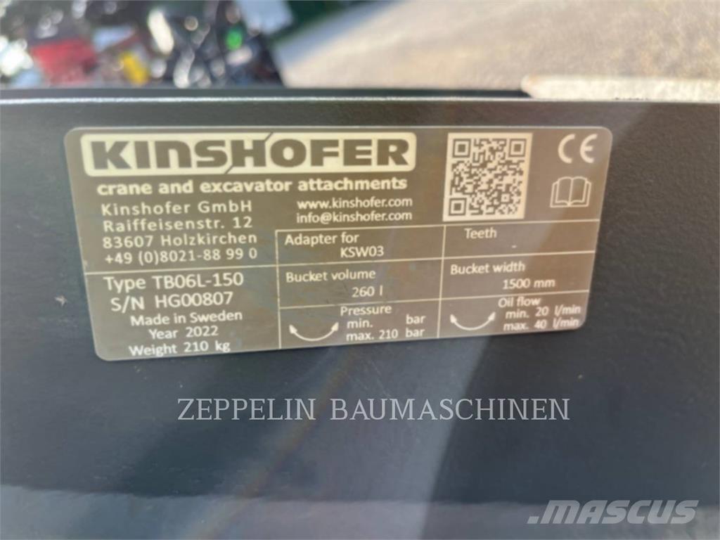 Kinshofer TB06-1500 GLV Tranšeju racēji