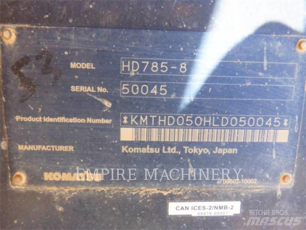 Komatsu HD785-8 Artikulētie pašizgāzēji
