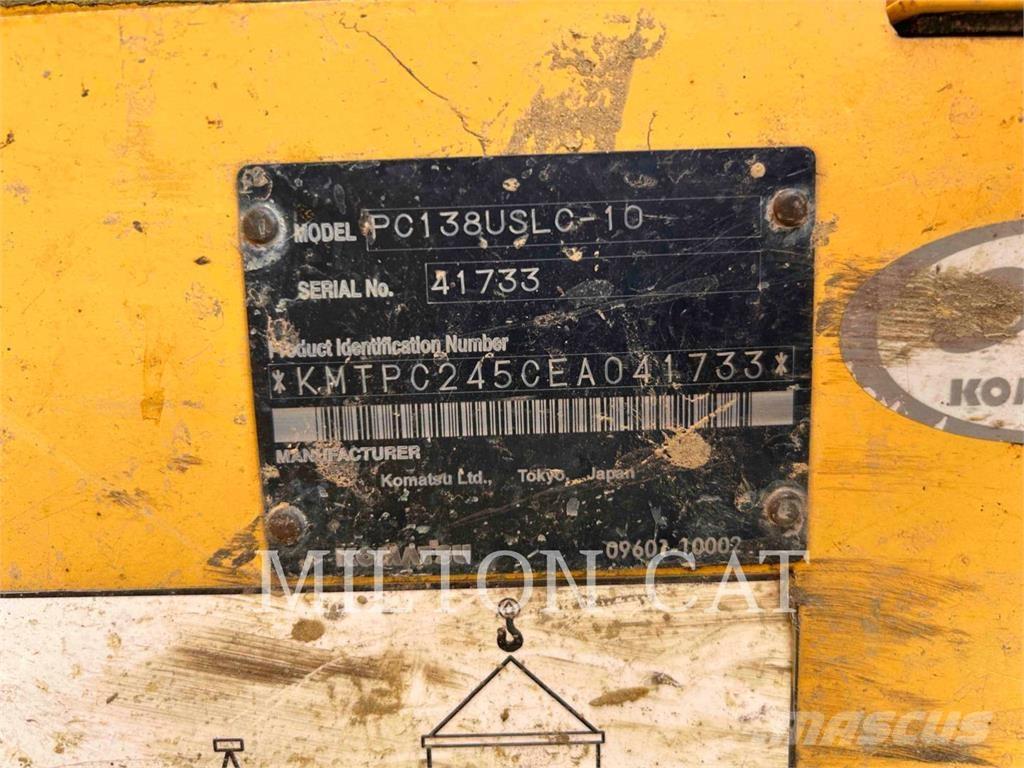 Komatsu PC138USLC-10 Kāpurķēžu ekskavatori