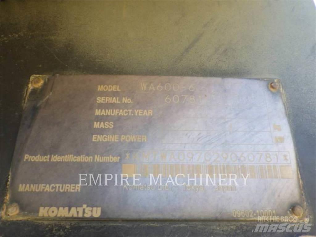 Komatsu WA600-6 Iekrāvēji uz riteņiem
