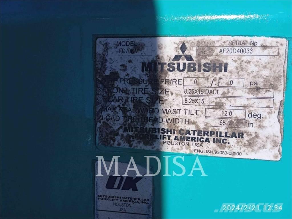 Mitsubishi FD70NM-D Tehnika ar dīzeļa dzinēju