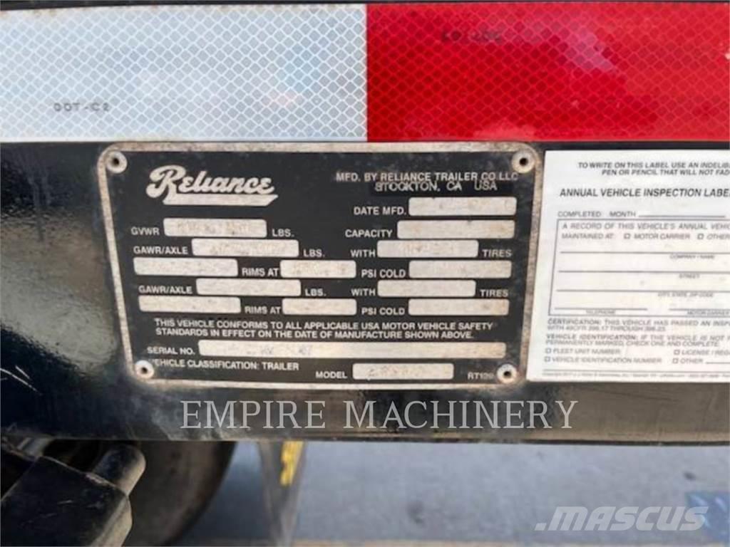  RELIANCE DUMP TRUCK Citas piekabes