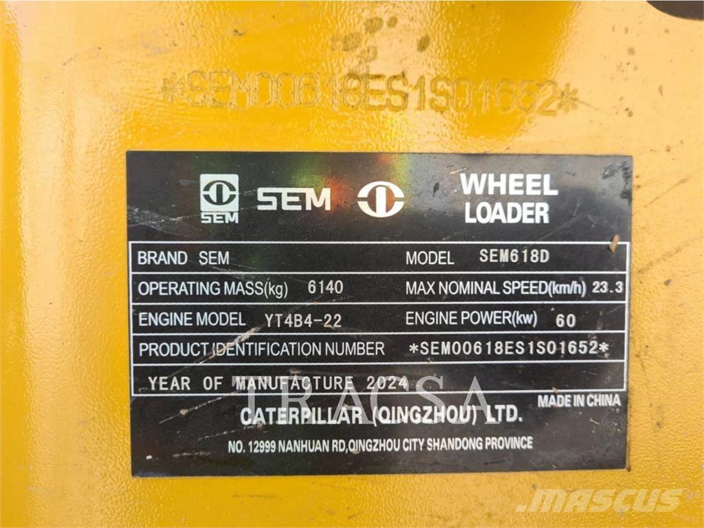SEM MACHINERY SEM618D Iekrāvēji uz riteņiem