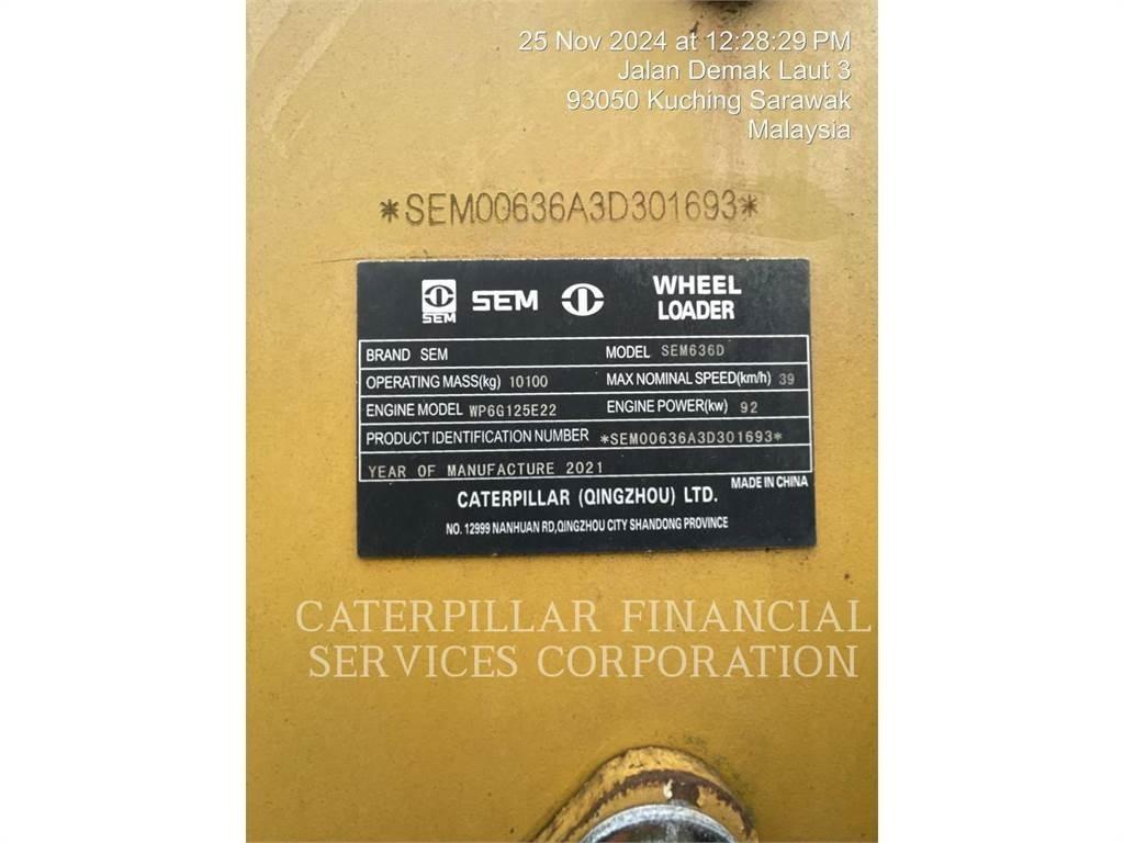 SEM MACHINERY SEM636D Iekrāvēji uz riteņiem