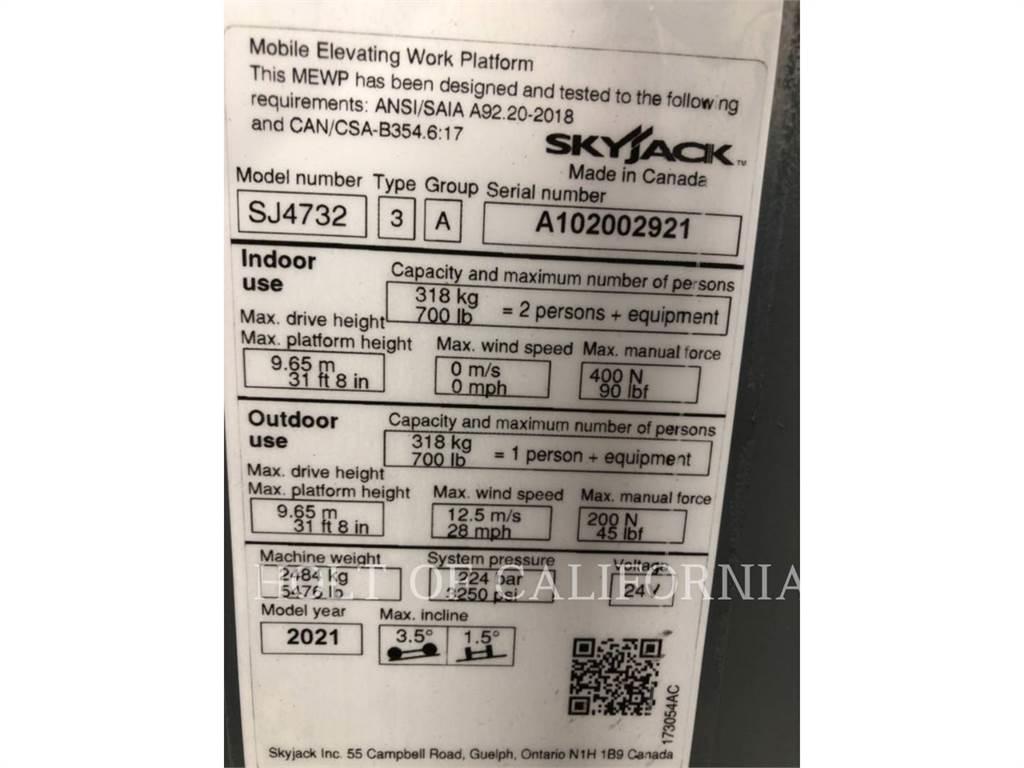 Skyjack SCISSOR32E Šķerveida pacēlāji