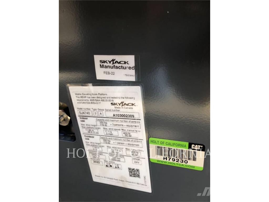 Skyjack SCISSOR40E Šķerveida pacēlāji