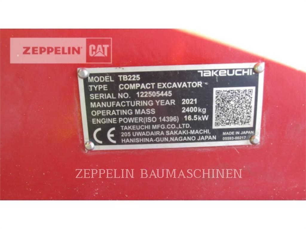 Takeuchi TB225 Kāpurķēžu ekskavatori