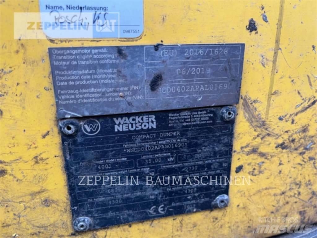 Wacker 4001 Artikulētie pašizgāzēji