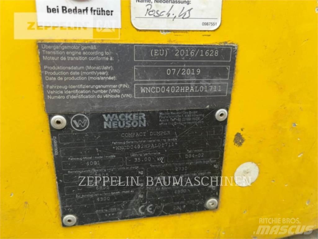 Wacker 4001 Artikulētie pašizgāzēji