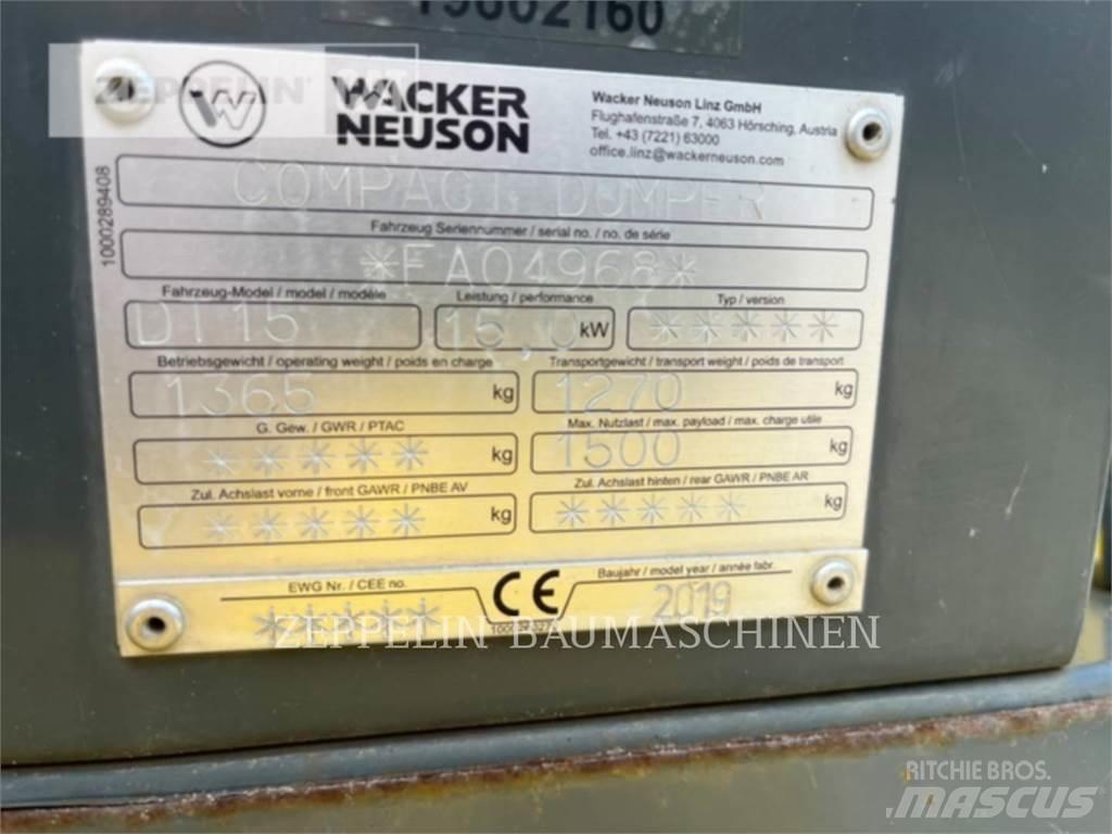 Wacker DT15 Artikulētie pašizgāzēji