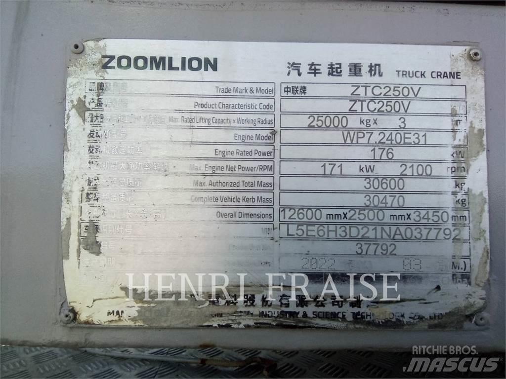 Zoomlion ZTC250V31 Visurgājēji celtņi