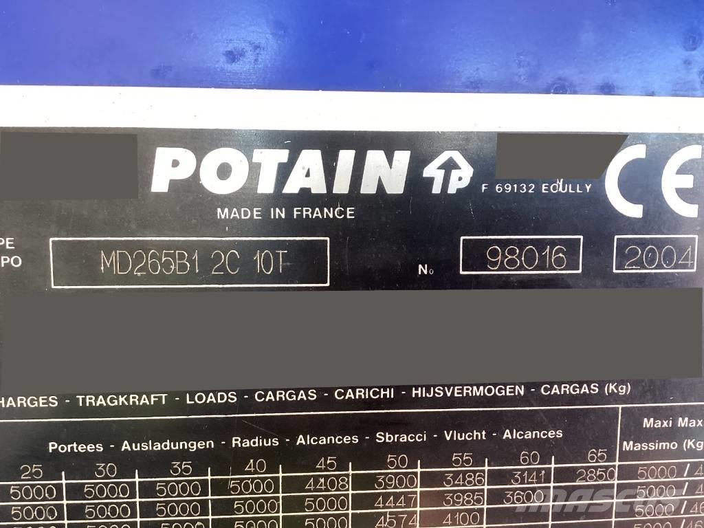 Potain MD265B1-J10 Torņa krāni
