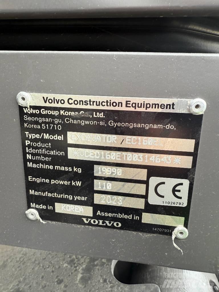 Volvo EC 160 E Kāpurķēžu ekskavatori