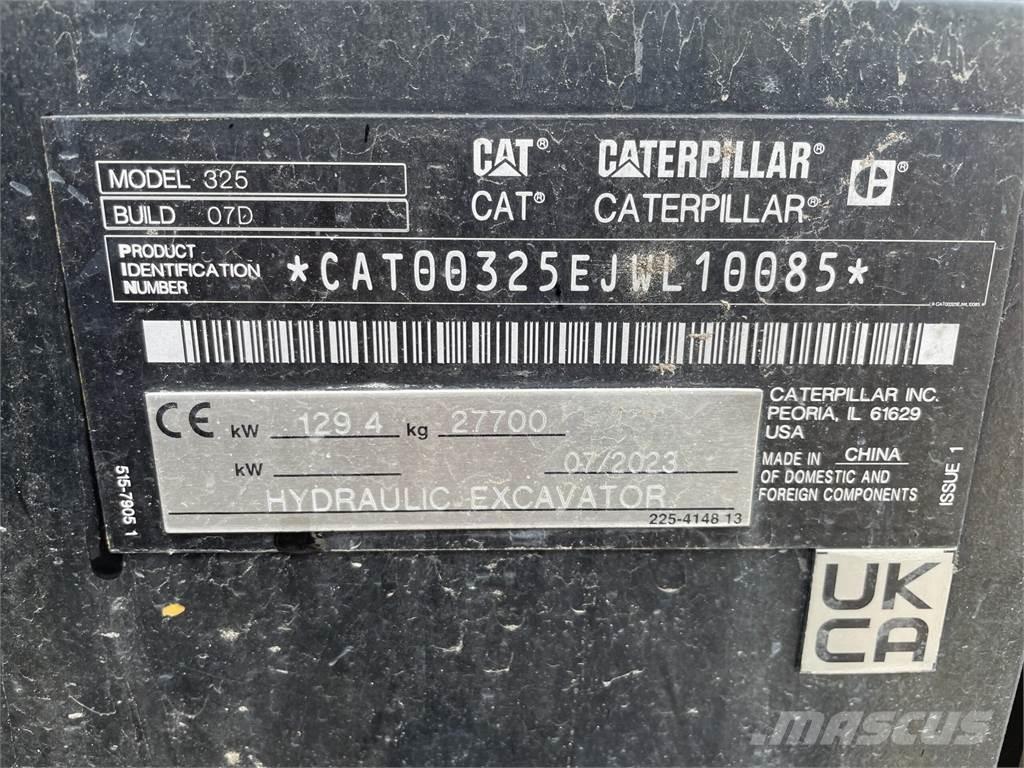 CAT 325 Kāpurķēžu ekskavatori