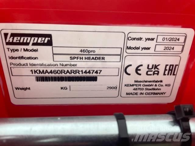 Kemper M 460 Pro Ražas novākšanas kombainu papildaprīkojums