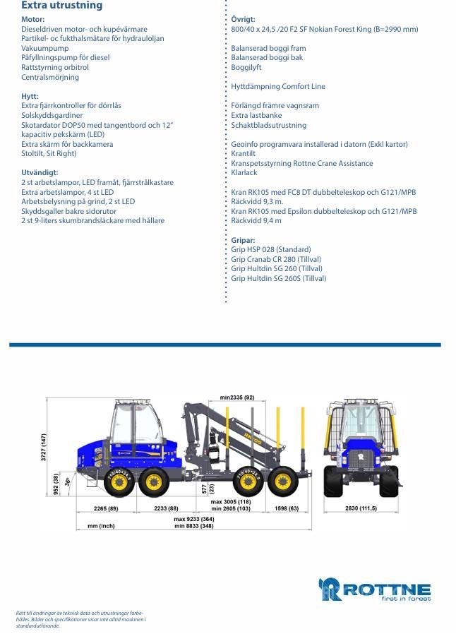 Rottne F11E Forvarderi
