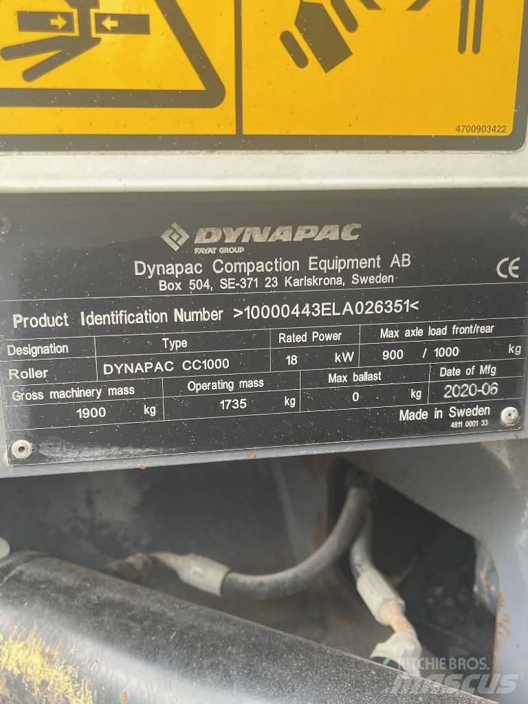 Dynapac CC 1000 Divvalču grunts veltņi