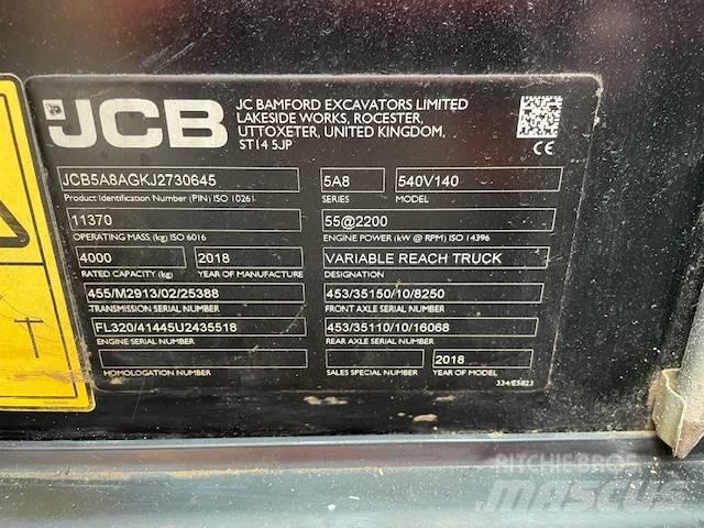 JCB 540-140 Teleskopiskie manipulatori