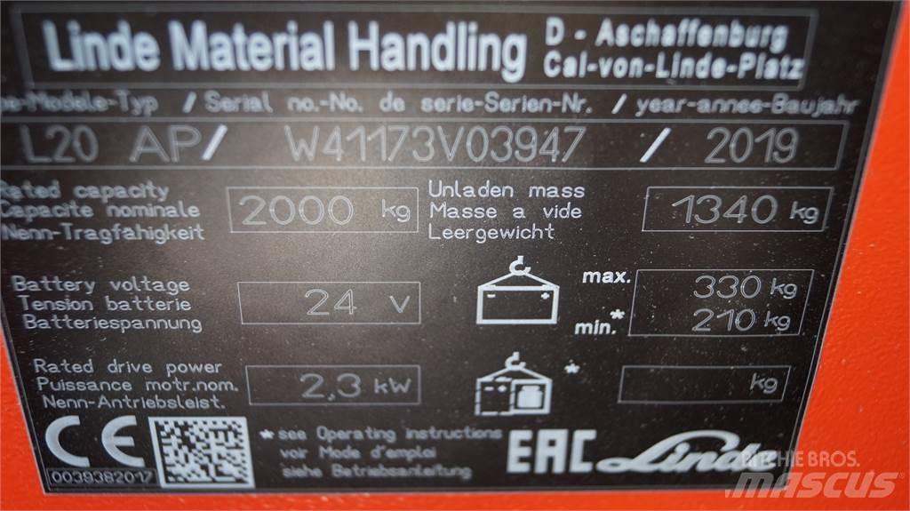 Linde L20APi Krautnētāji