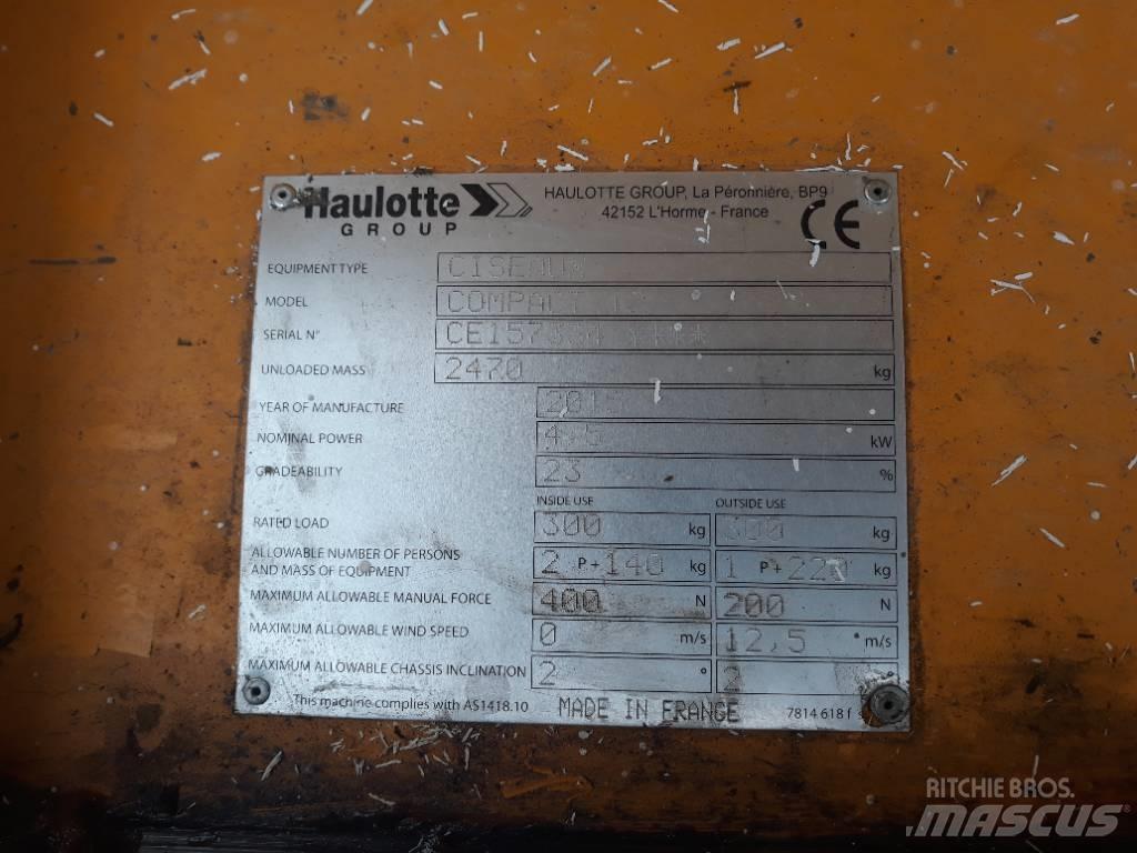 Haulotte Compact 12 Šķerveida pacēlāji