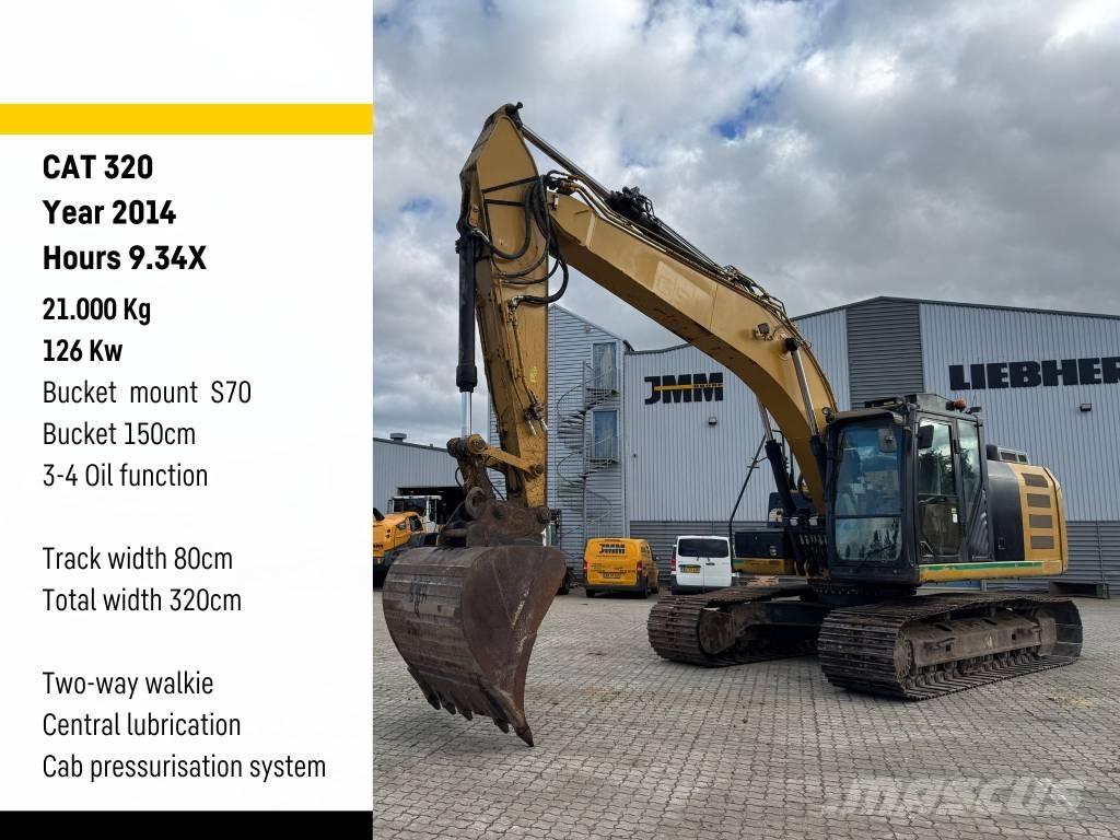 CAT 320 Kāpurķēžu ekskavatori