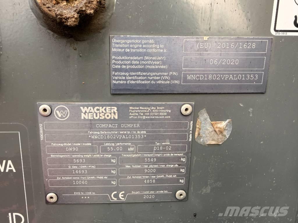 Wacker Neuson DW90 Mini pašizgāzēji