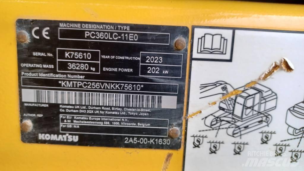 Komatsu PC360LC-11E0 Kāpurķēžu ekskavatori